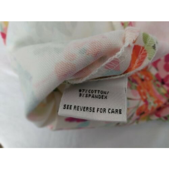 Talbots Petites A Line Skirt Floral Side Zip Womens Size 10 - Picture 8 of 8